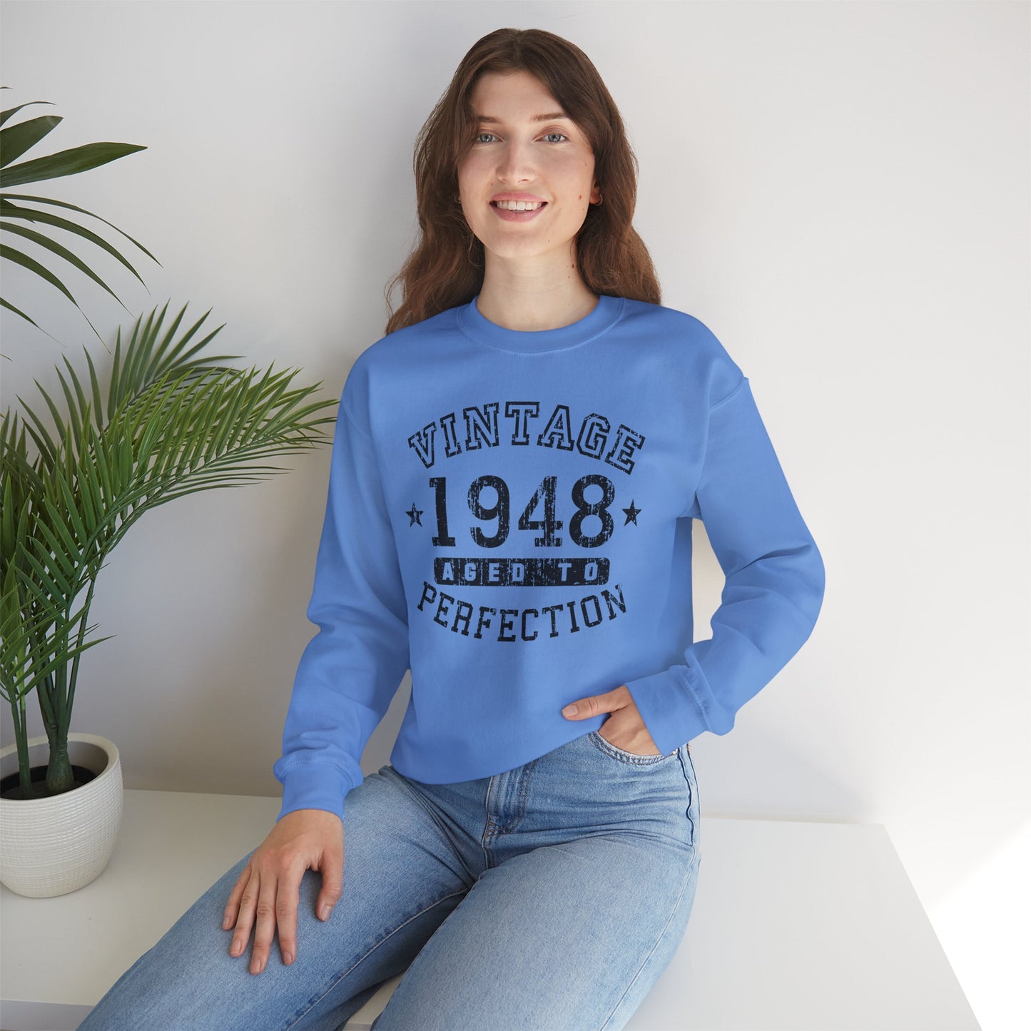 1948 - Vintage Birth Year Sweatshirt Adults Unisex by TOOLOUD