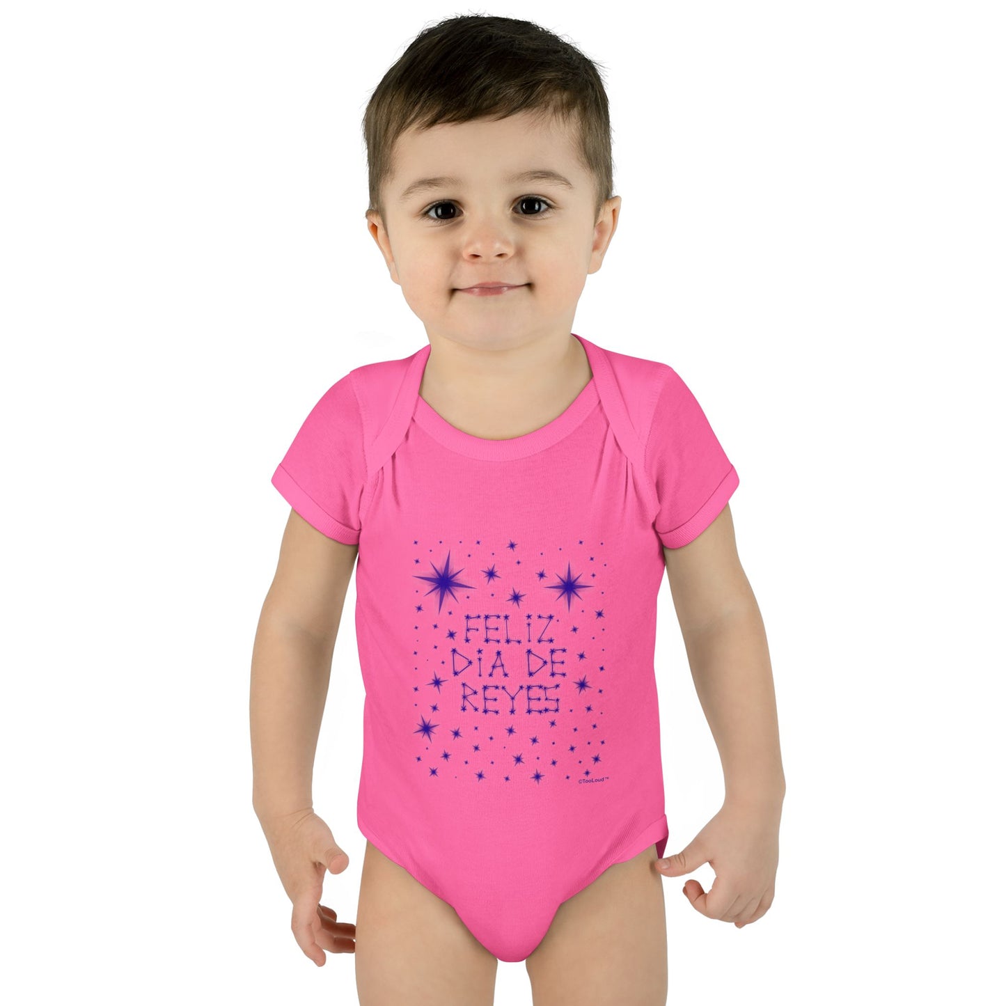 Feliz Dia de Reyes - Estrellas Brillantes Baby Romper Bodysuit by TOOLOUD