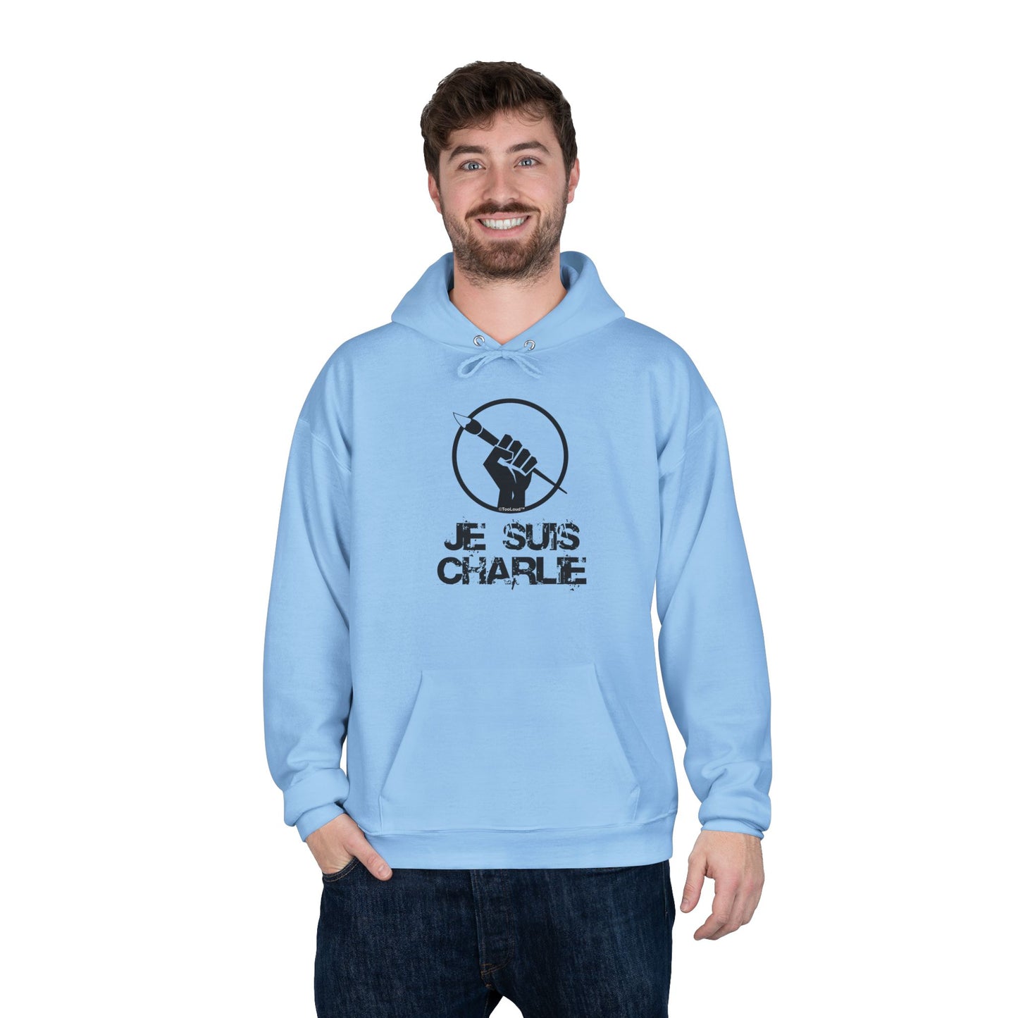 TOOLOUD Je Suis Charlie Hooded Unisex Sweatshirt