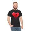 Crumbling Broken Heart Adult Unisex T-Shirt Tee