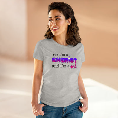 TooLoud Yes I Am a Chemist Girl Women's T-Shirt