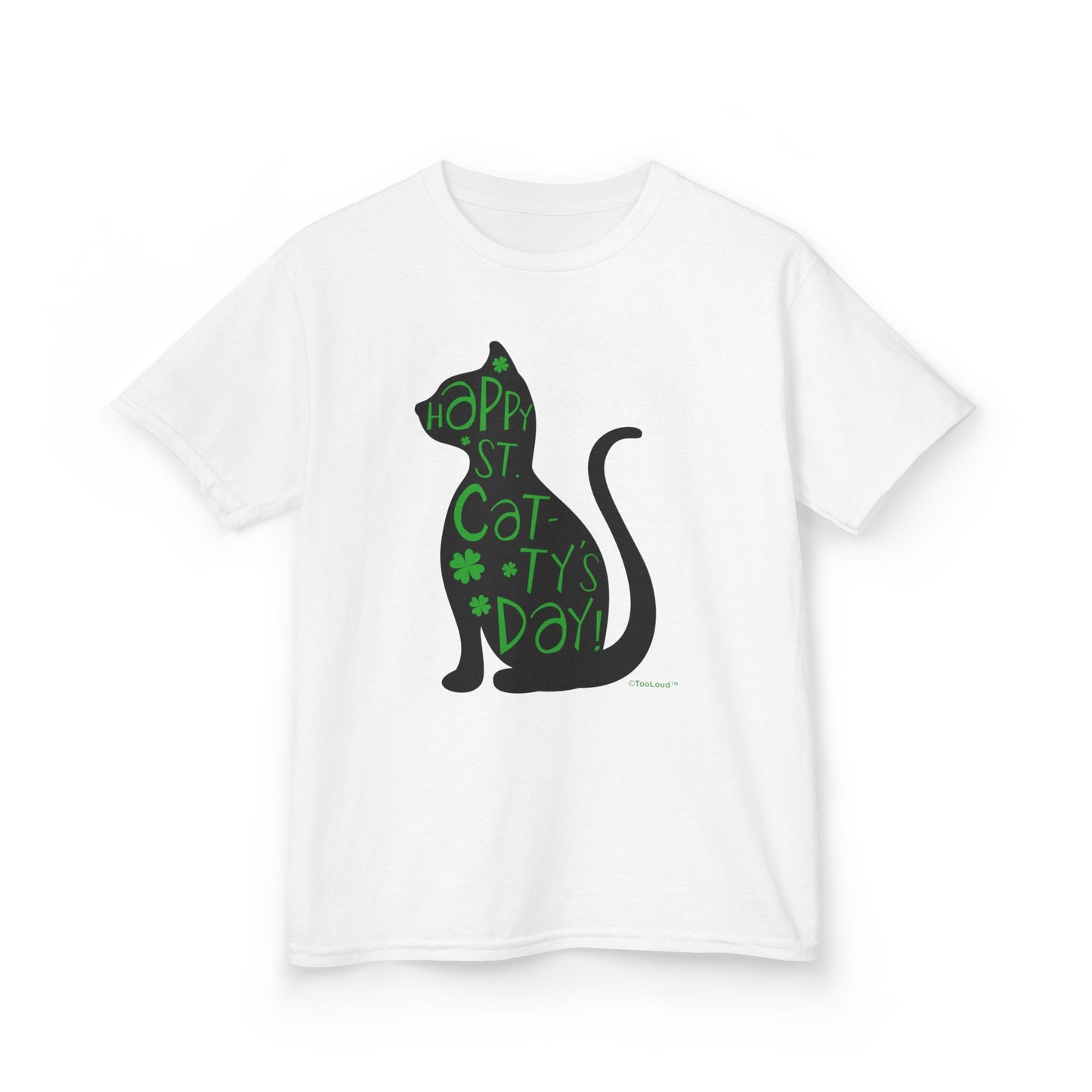 Happy St. Catty's Day - St. Patrick's Day Cat Children's T-Shirt by TOOLOUD