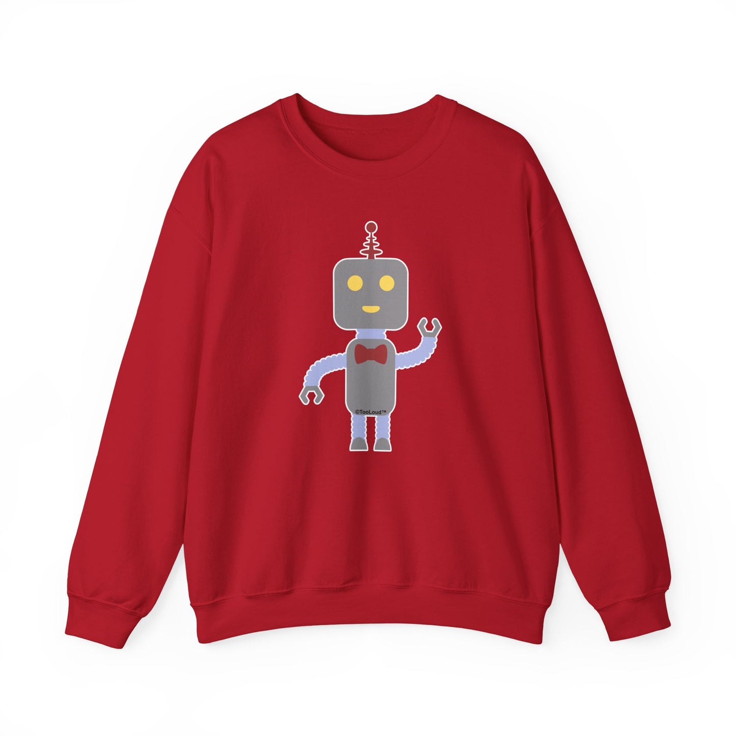 Cute Robot Male Adult Dark Sweatshirt by TOOLOUD