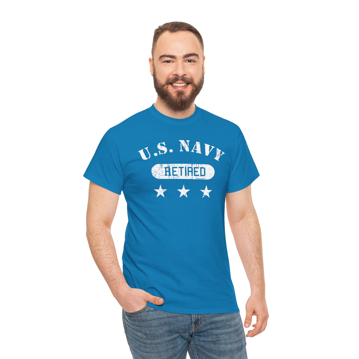Retired Navy Adult Dark T-Shirt by TOOLOUD