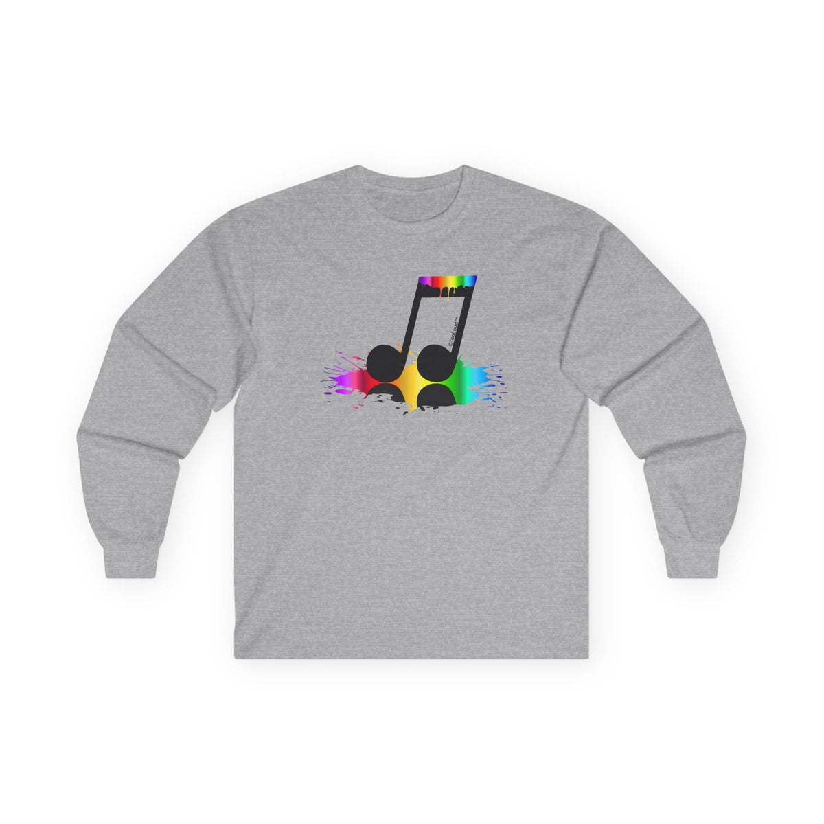 Paint Music Note Adult Long Sleeve Shirt by TOOLOUD