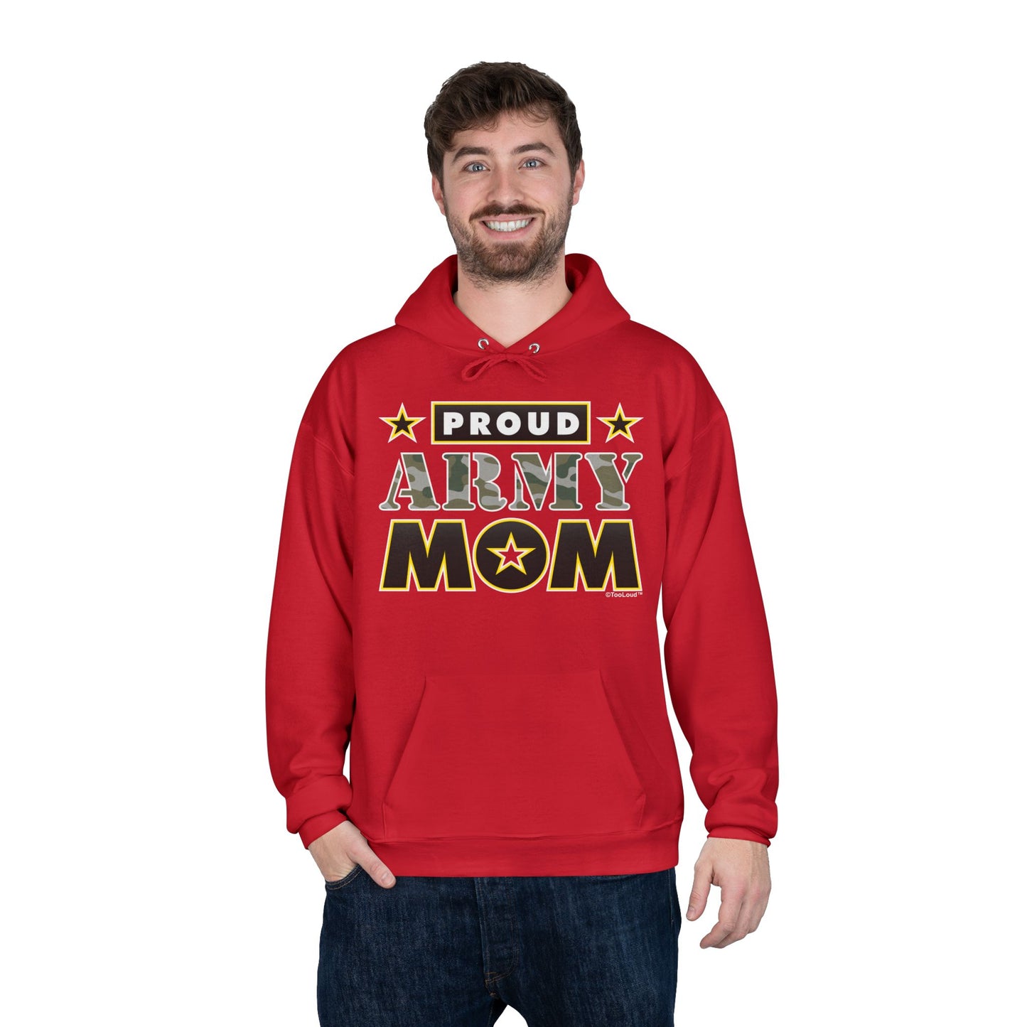 Proud Army Mom Dark Sweatshirt Hoodie by TOOLOUD™