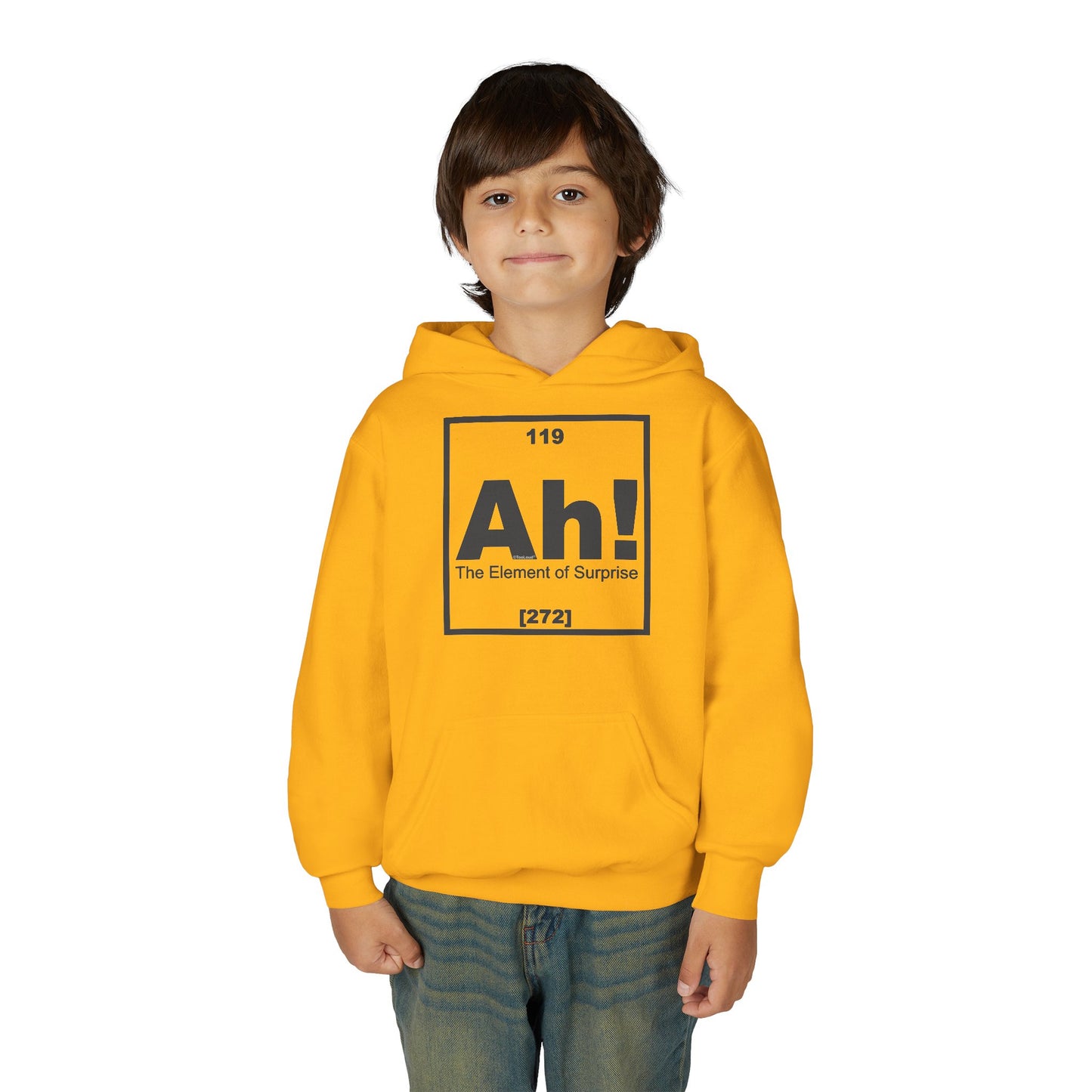 Ah the Element of Surprise Funny Science Youth Children’s Hoodie by TOOLOUD