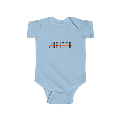 TooLoud Planet Jupiter Text Only Baby Romper Bodysuit Infant Fine Jersey