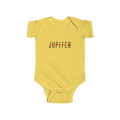 TooLoud Planet Jupiter Text Only Baby Romper Bodysuit Infant Fine Jersey