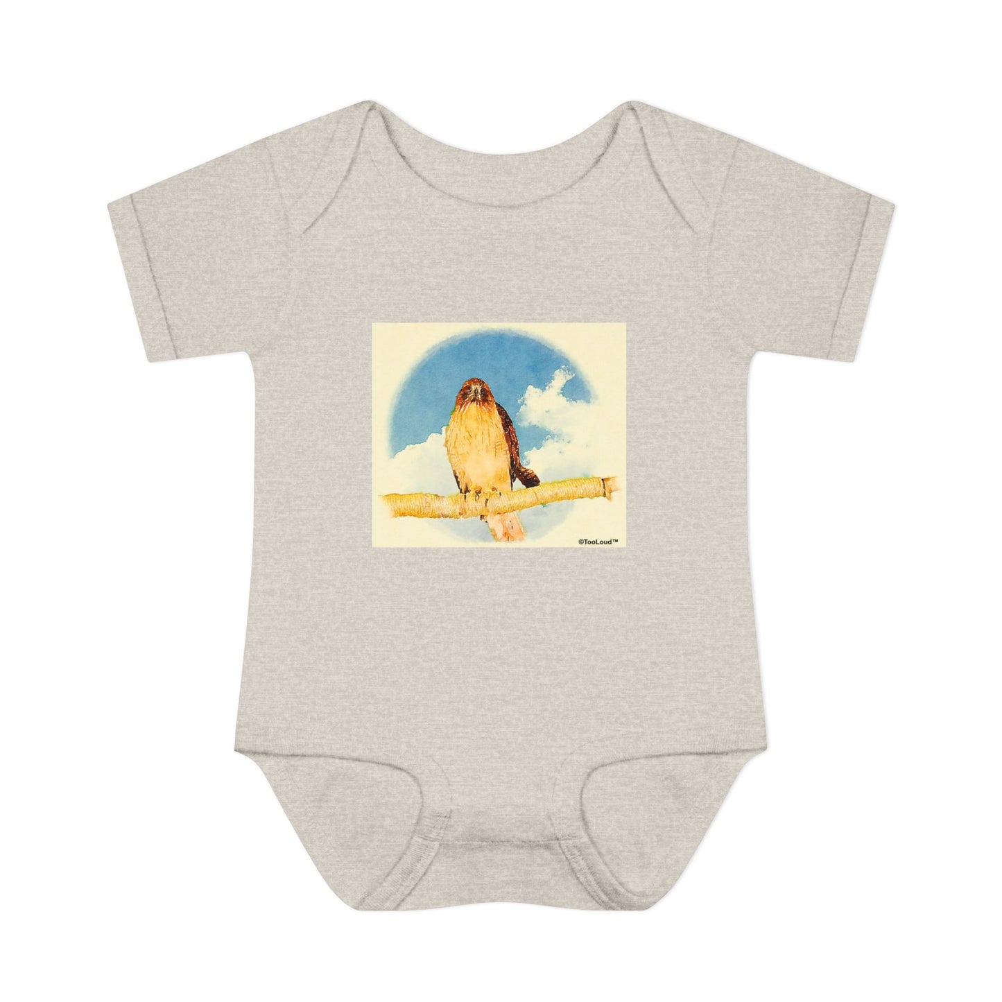 Red-tailed Hawk Baby Romper Bodysuit by TOOLOUD