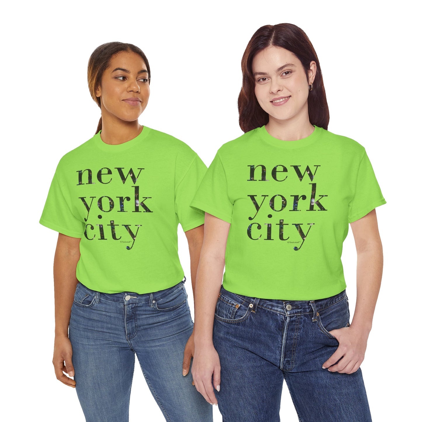 New York City – City Lights Adult T-Shirt by TOOLOUD