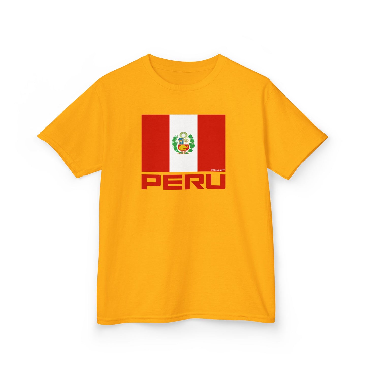 Peru Flag Children’s T-Shirt by TOOLOUD