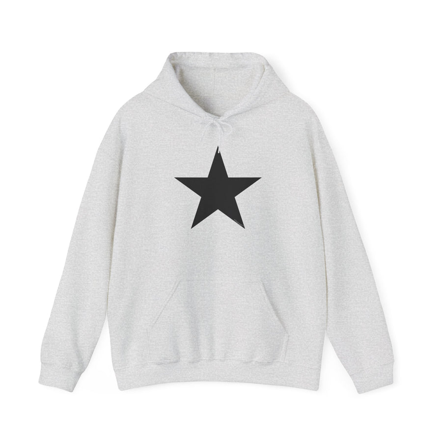 TOOLOUD Black Star Hooded Sweatshirt - Unisex