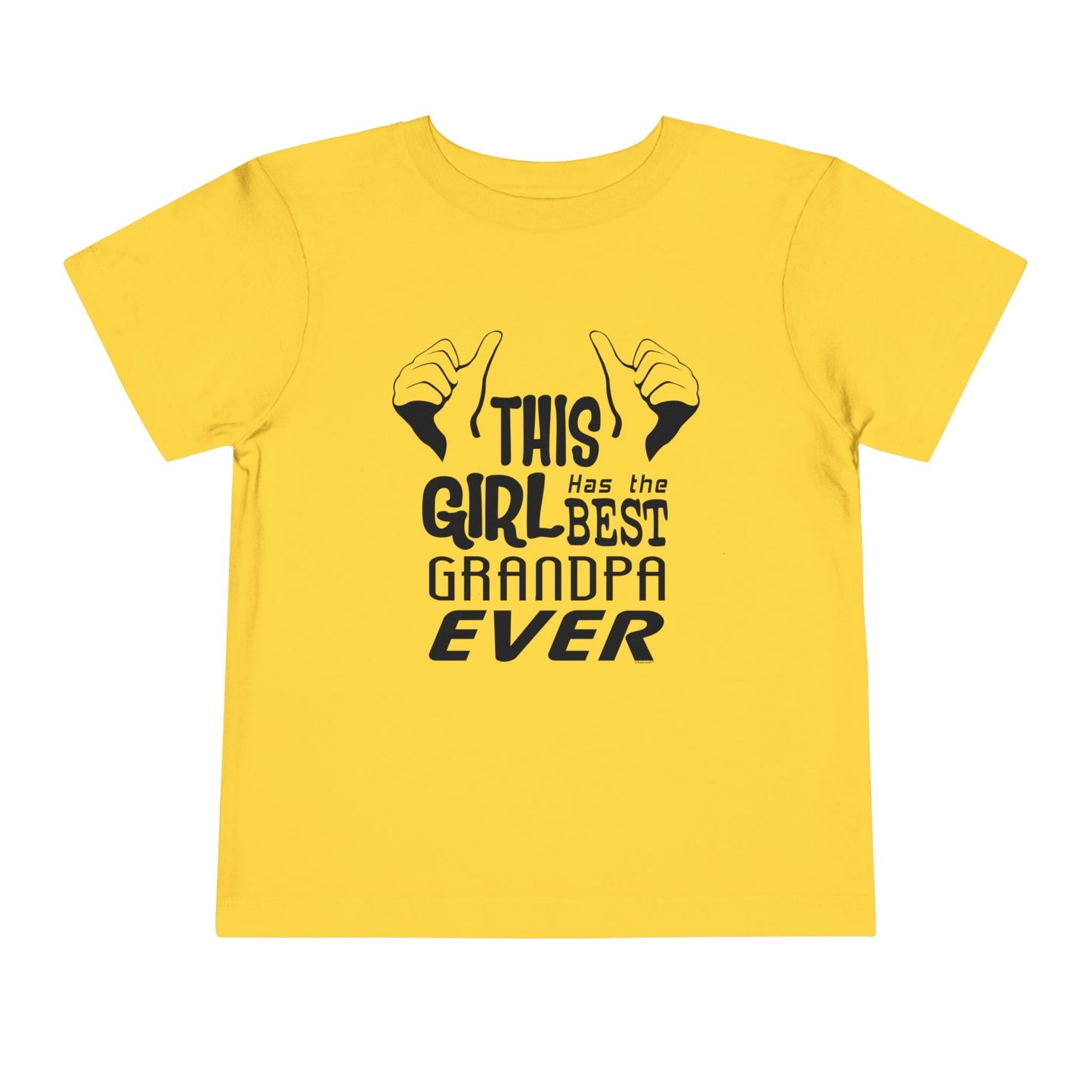 This Girl Has The Best Grandpa Ever Toddler T-Shirt by TOOLOUD