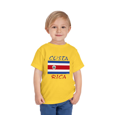 TOOLOUD Costa Rica Flag Toddler T-Shirt