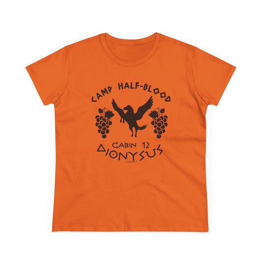 Camp Half Blood Cabin 12 Dionysus Womens T-Shirt by TOOLOUD
