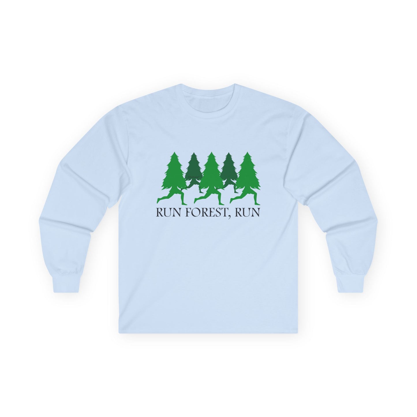 Run Forest Run Funny Adult Long Sleeve Shirt by TOOLOUD