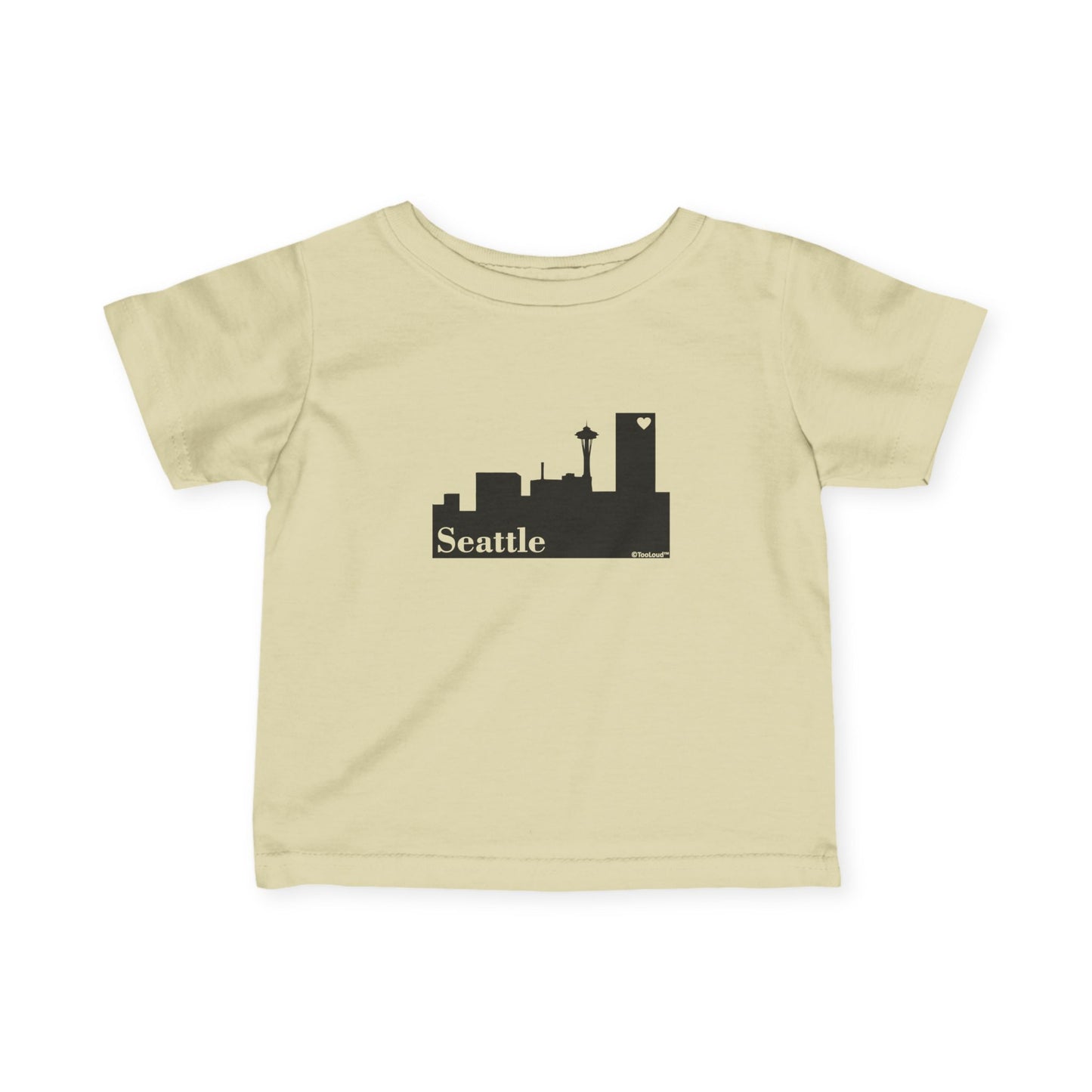 Seattle Skyline with Space Needle Infant T-Shirt by TOOLOUD