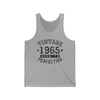 TooLoud 1965 Vintage Birth Year Jersey Tank | Retro Unisex Athletic Style