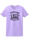 1923 - Ladies Vintage Birth Year Aged To Perfection Birthday T-Shirt-TooLoud-Lavender-XX-Large-Davson Sales