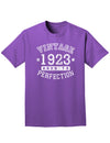 1923 - Vintage Birth Year Adult Dark T-Shirt-Mens T-Shirt-TooLoud-Purple-Small-Davson Sales