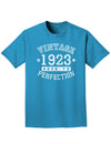 1923 - Vintage Birth Year Adult Dark T-Shirt-Mens T-Shirt-TooLoud-Turquoise-Small-Davson Sales
