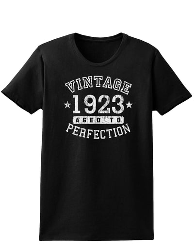 1923 - Vintage Birth Year Womens Dark T-Shirt-TooLoud-Black-X-Small-Davson Sales