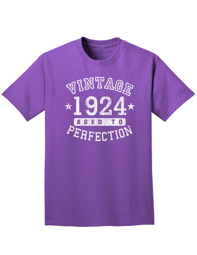 1924 - Vintage Birth Year Adult Dark T-Shirt-Mens T-Shirt-TooLoud-Purple-Small-Davson Sales