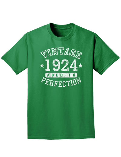 1924 - Vintage Birth Year Adult Dark T-Shirt-Mens T-Shirt-TooLoud-Kelly-Green-Small-Davson Sales