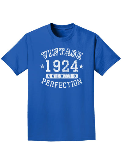 1924 - Vintage Birth Year Adult Dark T-Shirt-Mens T-Shirt-TooLoud-Royal-Blue-Small-Davson Sales