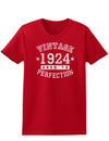 1924 - Vintage Birth Year Womens Dark T-Shirt-TooLoud-Red-X-Small-Davson Sales