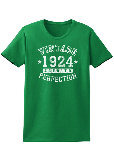 1924 - Vintage Birth Year Womens Dark T-Shirt-TooLoud-Kelly-Green-X-Small-Davson Sales