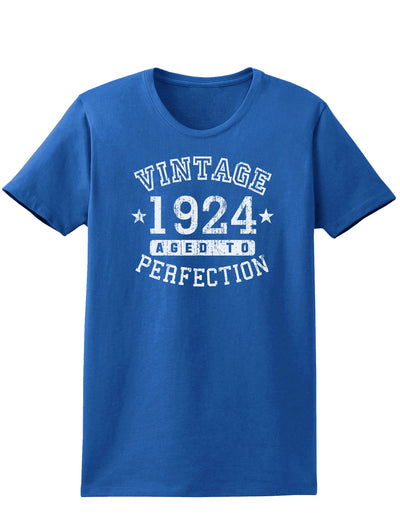 1924 - Vintage Birth Year Womens Dark T-Shirt-TooLoud-Royal-Blue-X-Small-Davson Sales