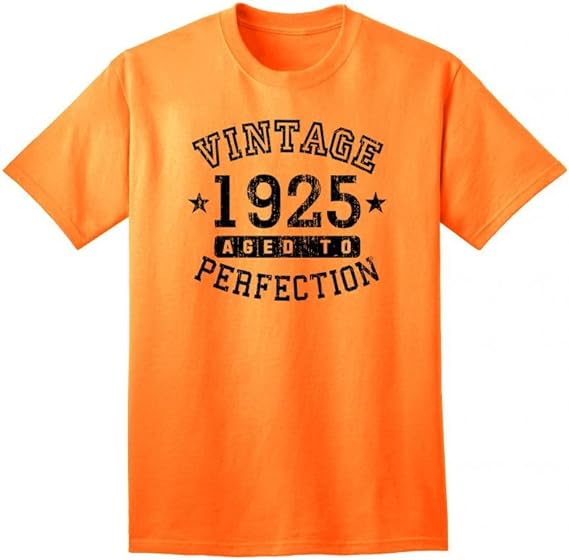 1925 - Adult Unisex Vintage Birth Year Aged To Perfection Birthday T-Shirt-Shirts-TooLoud-Natural-Small-Davson Sales