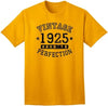 1925 - Adult Unisex Vintage Birth Year Aged To Perfection Birthday T-Shirt-Shirts-TooLoud-Gold-Small-Davson Sales