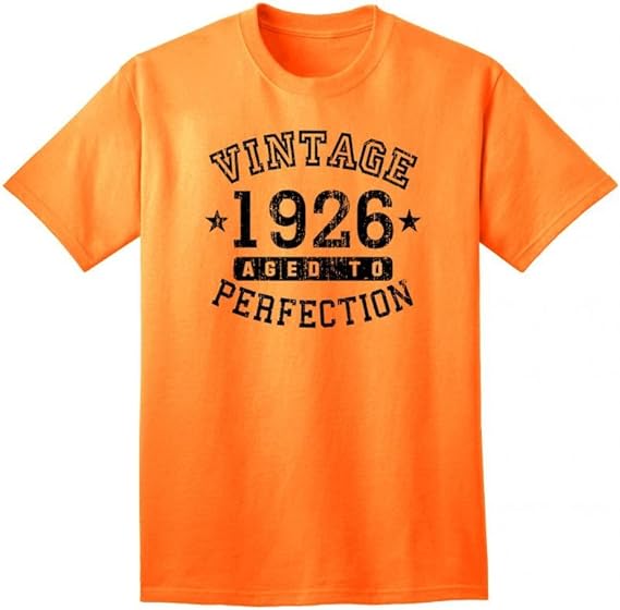 1926 - Adult Unisex Vintage Birth Year Aged To Perfection Birthday T-Shirt-Shirts-TooLoud-Natural-Small-Davson Sales