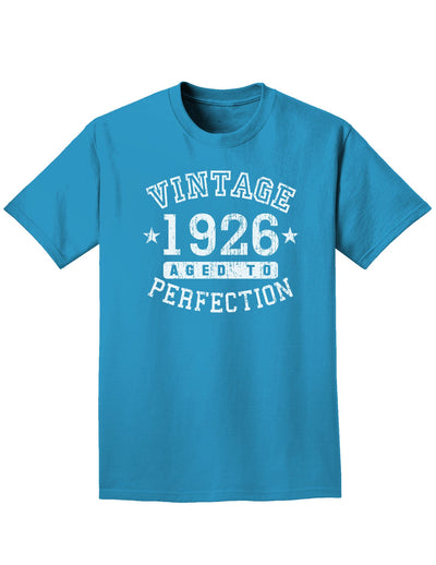 1926 - Vintage Birth Year Adult Dark T-Shirt-Mens T-Shirt-TooLoud-Turquoise-Small-Davson Sales
