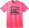 1927 - Adult Unisex Vintage Birth Year Aged To Perfection Birthday T-Shirt-TooLoud-Neon Pink-Small-Davson Sales