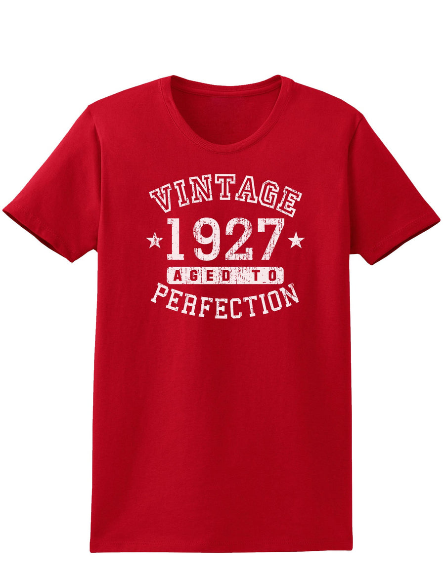 1927 - Vintage Birth Year Womens Dark T-Shirt-TooLoud-Black-X-Small-Davson Sales