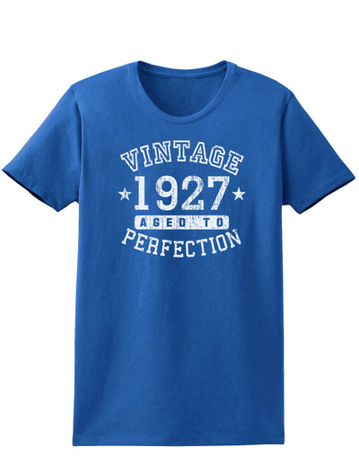 1927 - Vintage Birth Year Womens Dark T-Shirt-TooLoud-Royal-Blue-X-Small-Davson Sales
