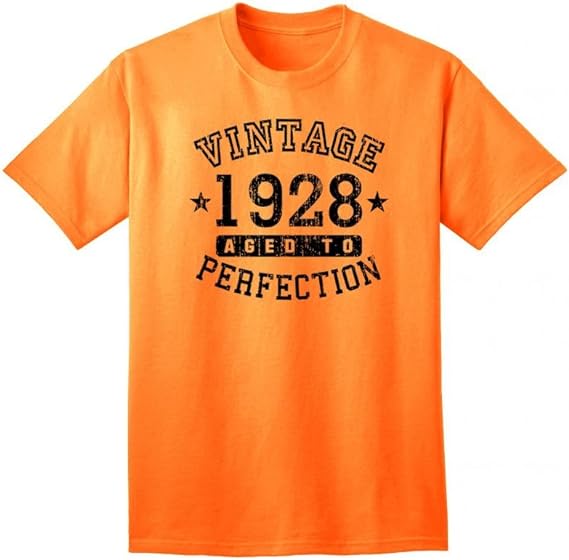 1928 - Adult Unisex Vintage Birth Year Aged To Perfection Birthday T-Shirt-TooLoud-Natural-Small-Davson Sales