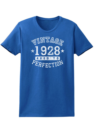 1928 - Vintage Birth Year Womens Dark T-Shirt-TooLoud-Royal-Blue-X-Small-Davson Sales