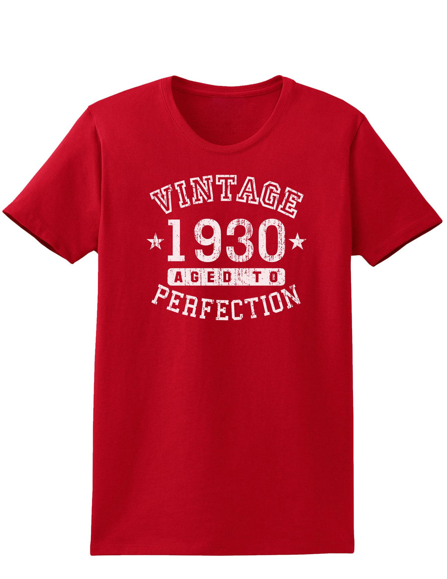 1930 - Vintage Birth Year Womens Dark T-Shirt-TooLoud-Black-X-Small-Davson Sales