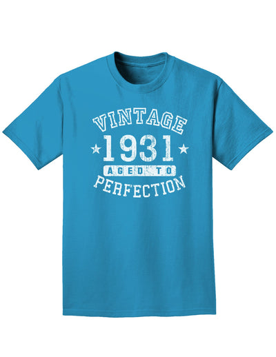 1931 - Vintage Birth Year Adult Dark T-Shirt-Mens T-Shirt-TooLoud-Turquoise-Small-Davson Sales