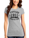 1931 - Vintage Birth Year Juniors T-Shirt-Womens Juniors T-Shirt-TooLoud-Heather-Gray-Small-Davson Sales