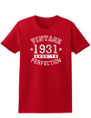 1931 - Vintage Birth Year Womens Dark T-Shirt-TooLoud-Red-X-Small-Davson Sales