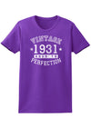 1931 - Vintage Birth Year Womens Dark T-Shirt-TooLoud-Purple-X-Small-Davson Sales