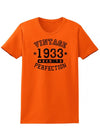 1933 - Ladies Vintage Birth Year Aged To Perfection Birthday T-Shirt-TooLoud-Orange-XX-Large-Davson Sales