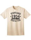 1934 - Adult Unisex Vintage Birth Year Aged To Perfection Birthday T-Shirt-TooLoud-Natural-XXX-Large-Davson Sales