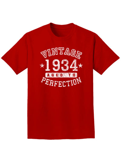 1934 - Vintage Birth Year Adult Dark T-Shirt-Mens T-Shirt-TooLoud-Red-Small-Davson Sales